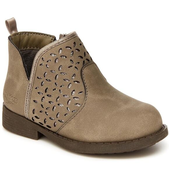 OshKosh B'Gosh Toddler 9 Estell Taupe Fashion Bootie - Picture 1 of 9